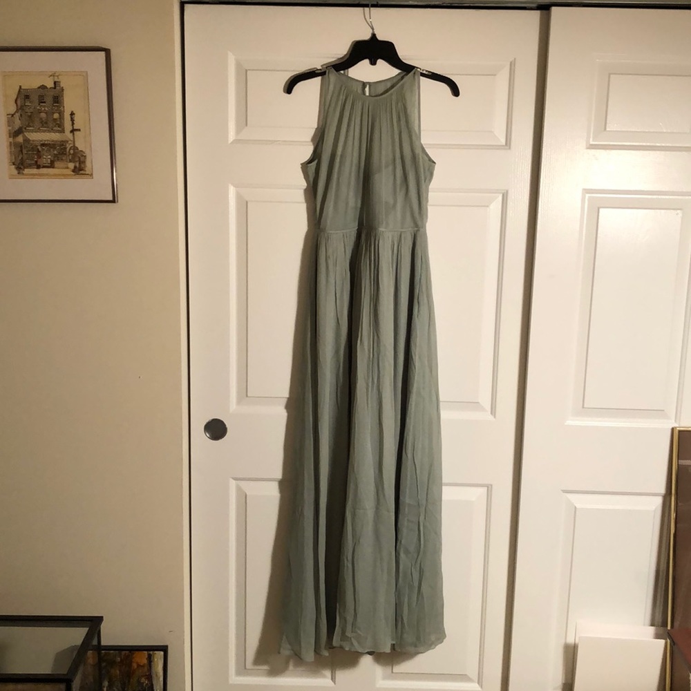 J. Crew Silk Green Gown - Picture 1 of 6